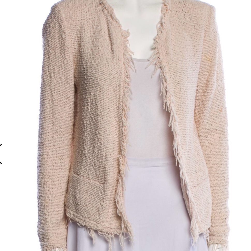 Iro Women's Beige Fringe Blazer